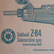 Front of box for the commercial Z-84 SMG