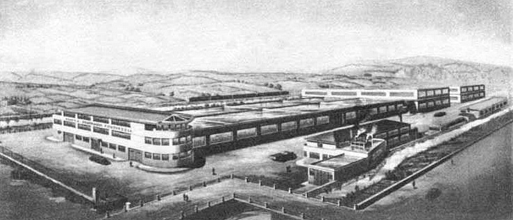 The Star Factory at the beginning of the 1960s, in an airbrushed, idealized photo. From: Manuel de la Fabrique D'arme, Libre de Droit