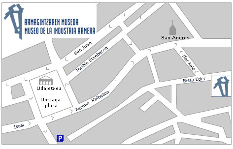 Street directions to the museum.